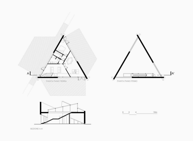 LAD visualizes five small villas isolated in natural landscapes