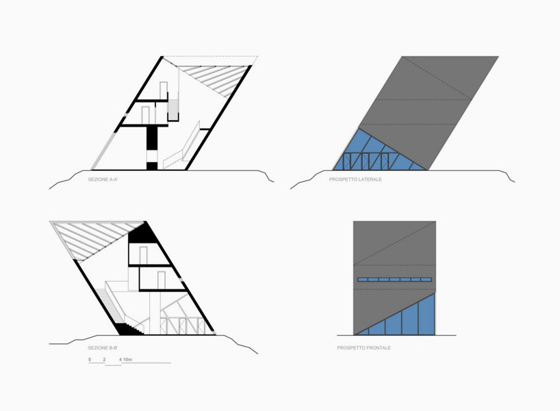 LAD visualizes five small villas isolated in natural landscapes