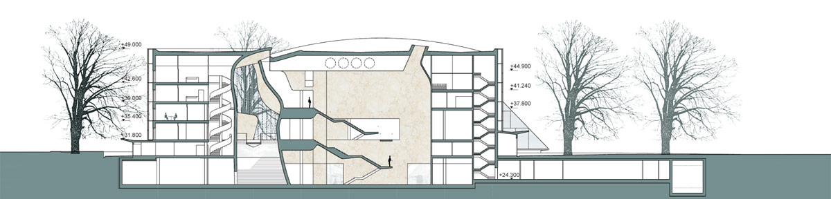 lahdelma & mahlamaki architects: museum of the history of polish jews