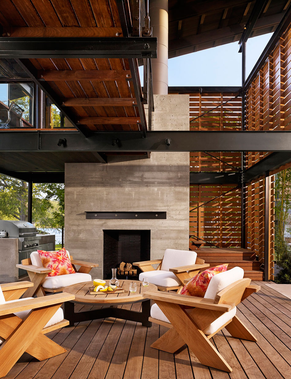 lake flato hog pen creek residence austin texas designboom