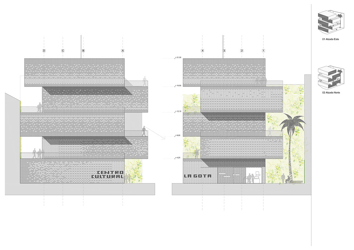 losada garcia arquitectos: la gota cultural center