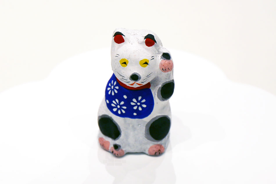 lucky cats exhibition at toraya in tokyo midtown
