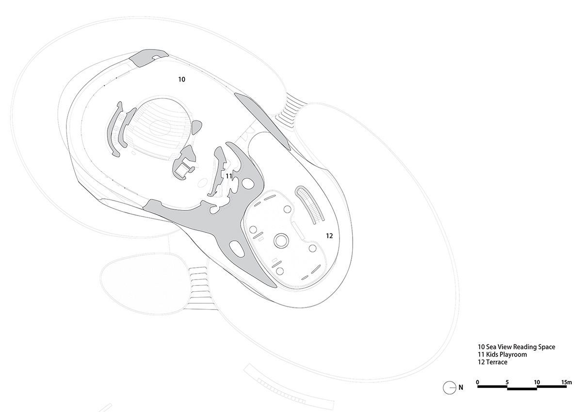 MAD architects unveils plans for 'wormhole library' on the coast of hainan