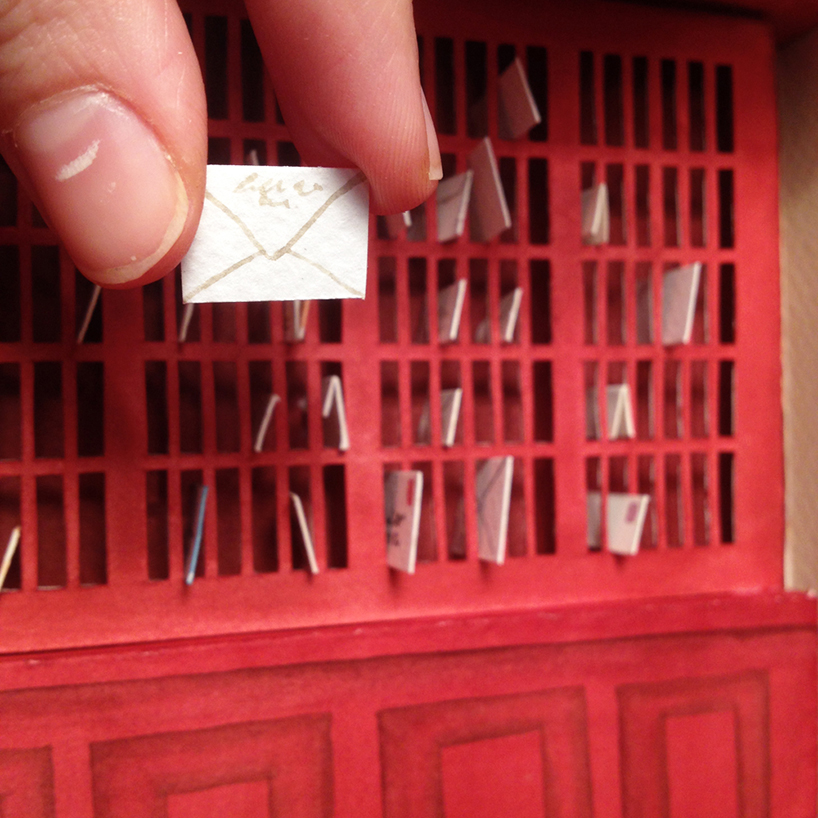 mar cerdà makes miniature paper movie sets of wes anderson films