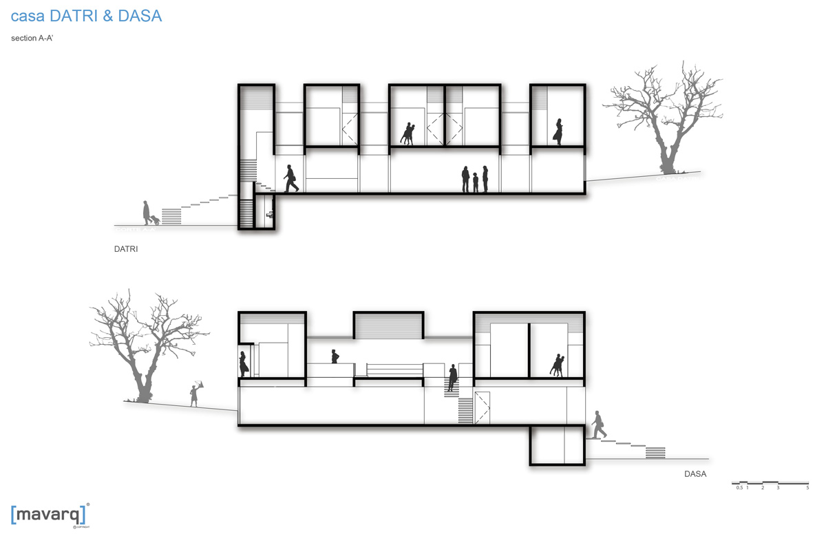 marco velazquez builds opposing weekend residences in mexico designboom