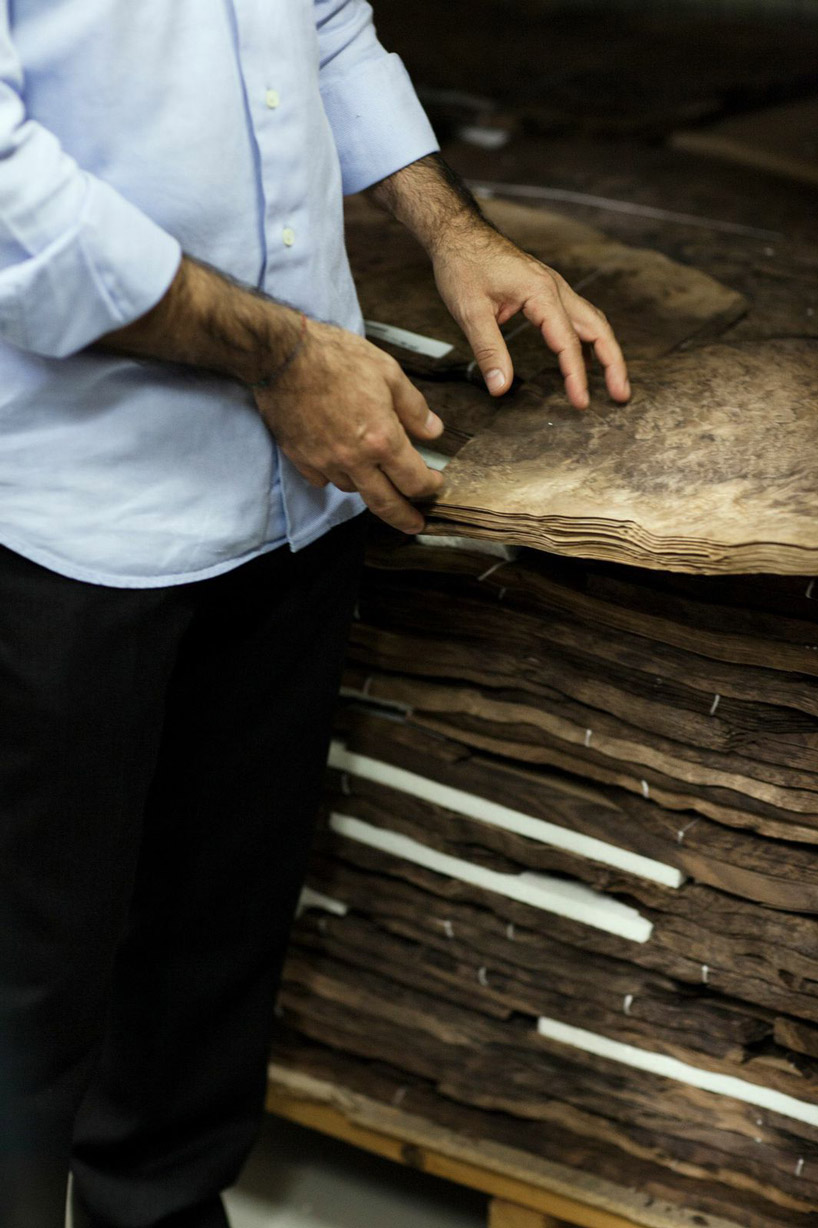 massimo uberti sculpts with neon light for bentley elements