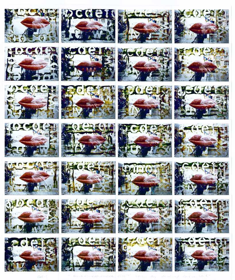 maurizio galimberti mosaics celebrity polaroid portraits