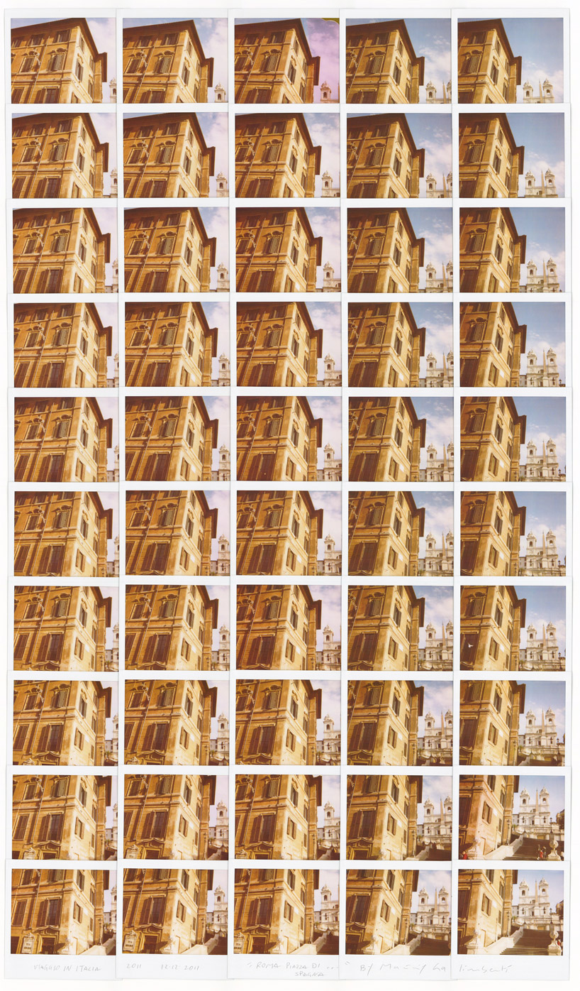 maurizio galimberti mosaics celebrity polaroid portraits