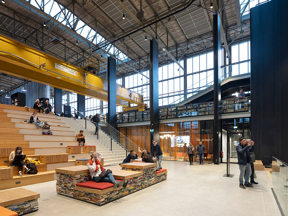 mecanoo LocHal library tilburg interior design netherlands designboom