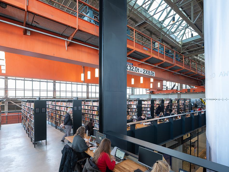 mecanoo LocHal library tilburg interior design netherlands designboom