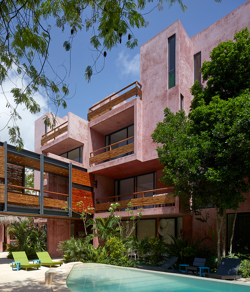 reyes rios + larrain completes pink residential complex in mexico
