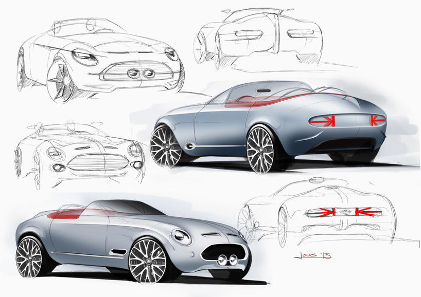 MINI superleggera vision concept is an italian coach-built electric roadster