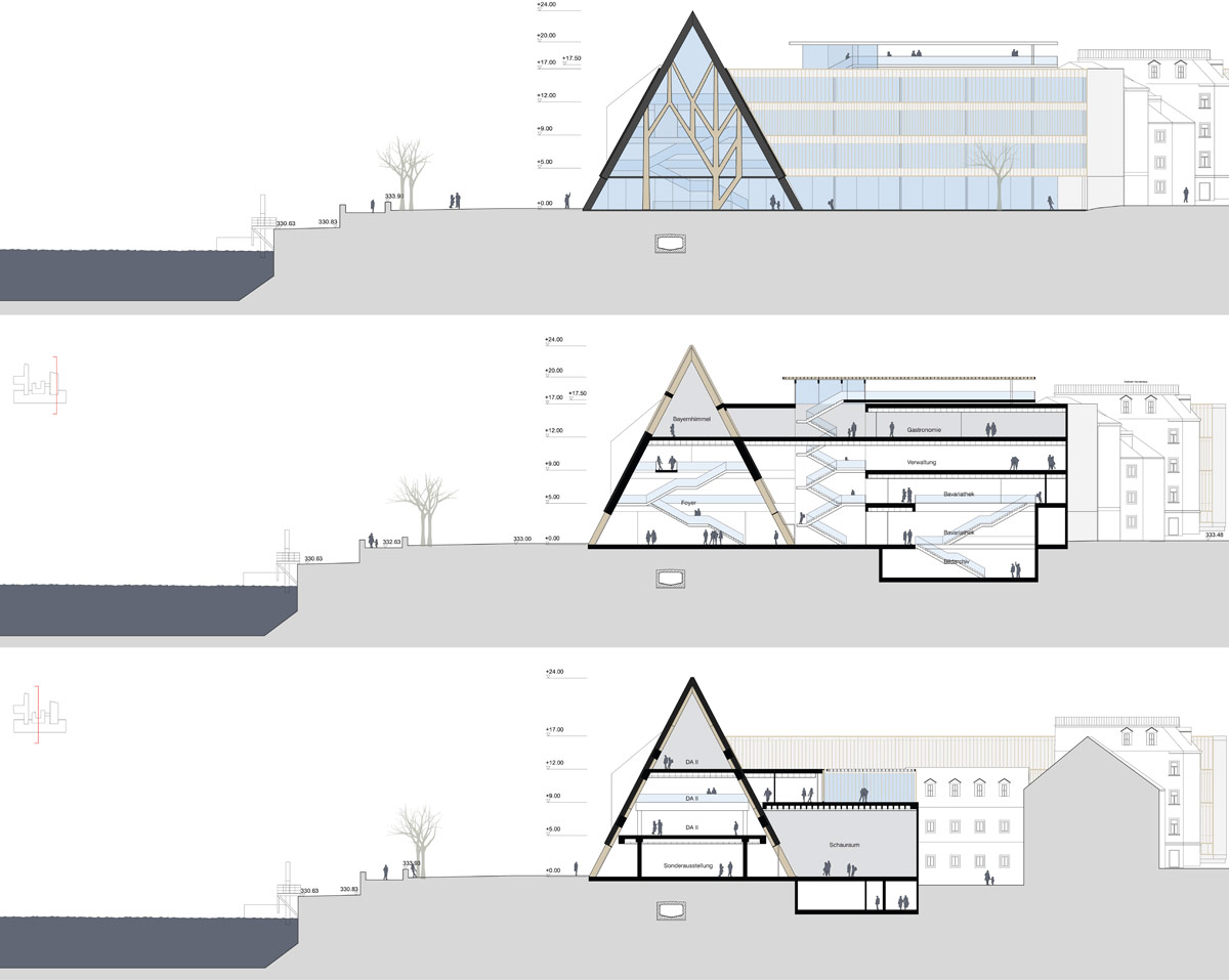 modostudio propose timber-beamed museum of bavarian history