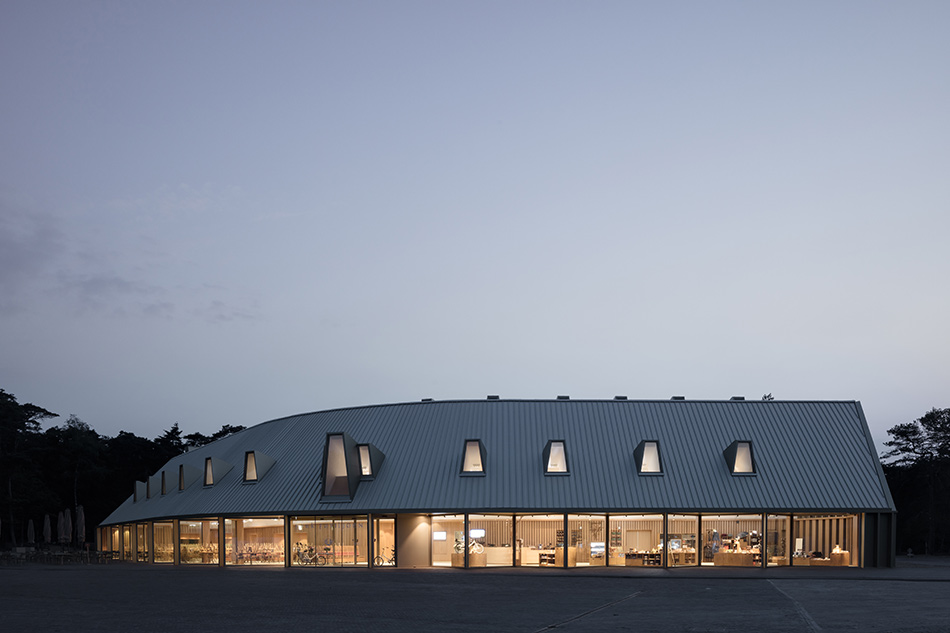 monadnock de zwarte hond park pavilion hoenderloo netherlands designboom
