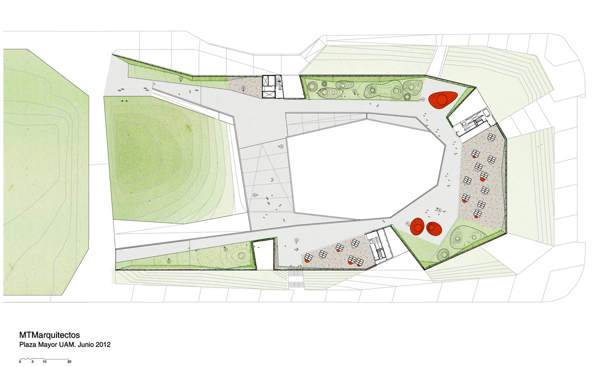 mtm arquitectos plaza major UAM designboom