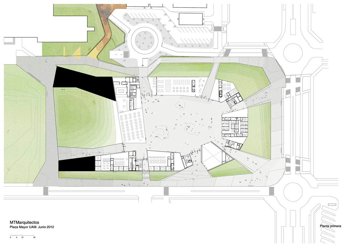mtm arquitectos plaza major UAM designboom