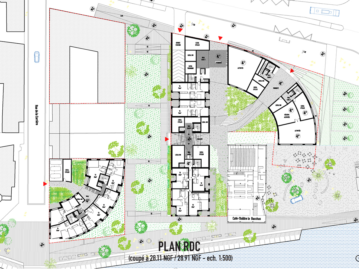 MVRDV ilot de l\'octroi housing complex rennes france designboom