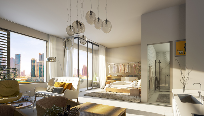 MVRDV plans valley of erupted towers for inaugural UAE project: pixel designboom