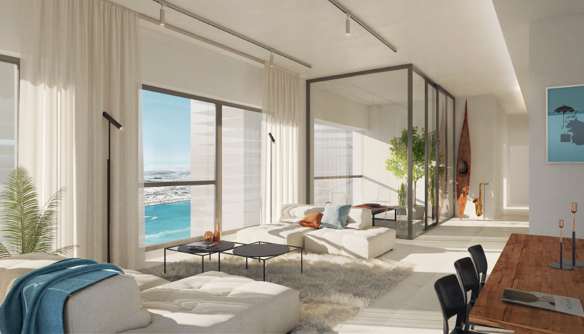 MVRDV plans valley of erupted towers for inaugural UAE project: pixel designboom