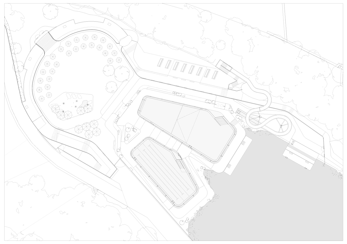 NAU architecture bains de geronde switzerland designboom