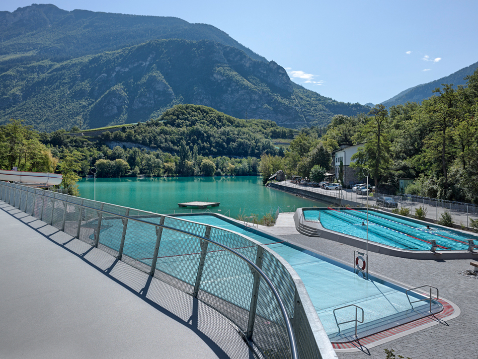 NAU architecture bains de geronde switzerland designboom