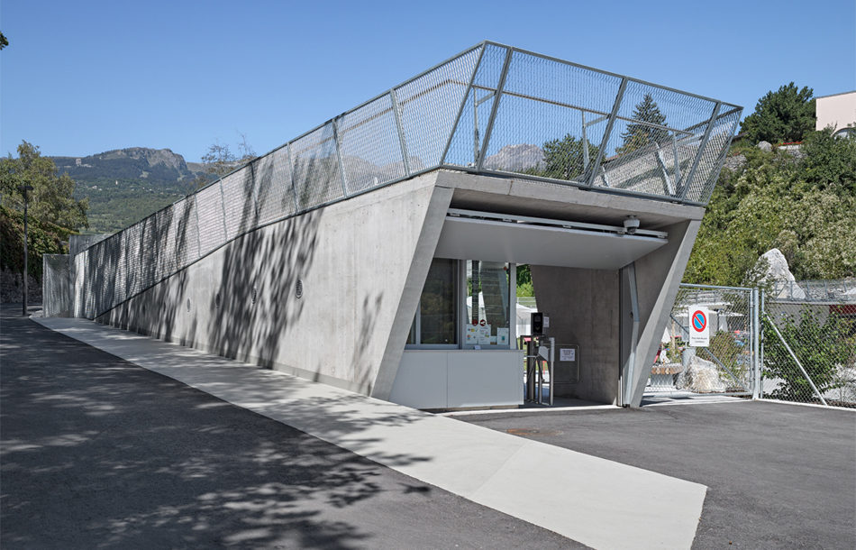 NAU architecture bains de geronde switzerland designboom