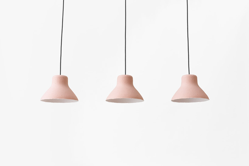 nendo: bi-color washi paper lamp 