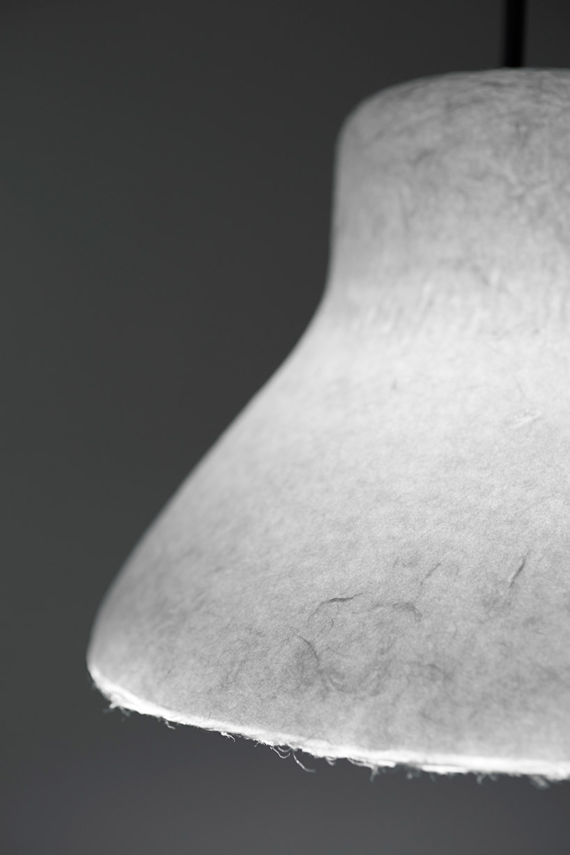nendo: bi-color washi paper lamp 