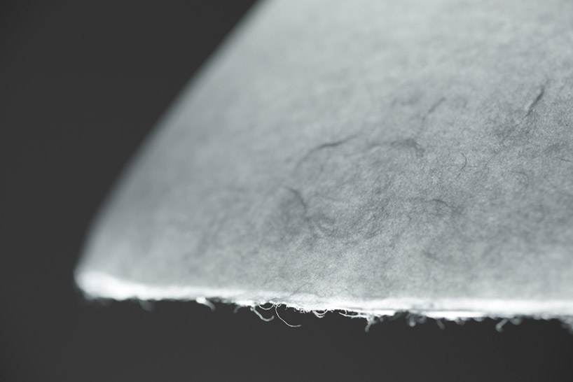 nendo: bi-color washi paper lamp 