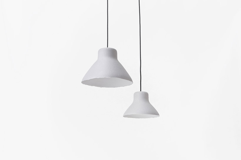 nendo: bi-color washi paper lamp 