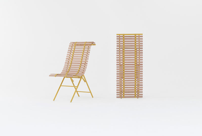 nendo develops sudare outdoor furniture collection for PATIO PETIT