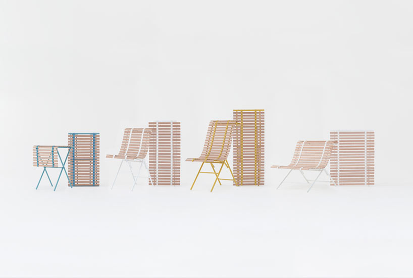 nendo develops sudare outdoor furniture collection for PATIO PETIT