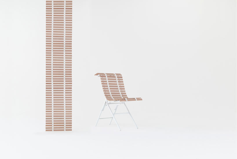 nendo develops sudare outdoor furniture collection for PATIO PETIT