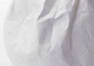 nendo forms semi-wrinkle washi lamp using 3D paper moulding
