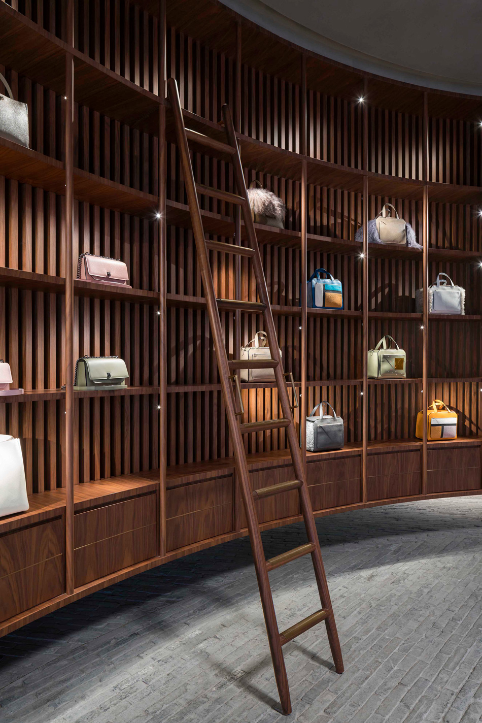 neri hu valextra flagship store library chengdu china designboom