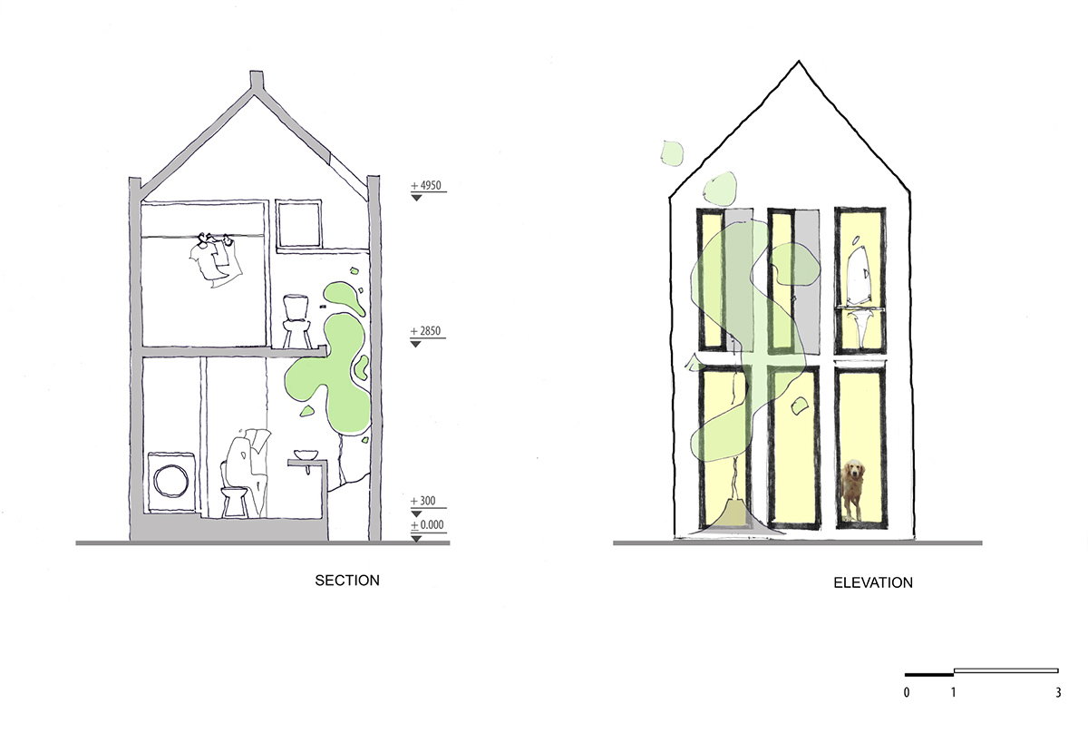 nghia-architect maison t brick facade hanoi vietnam designboom