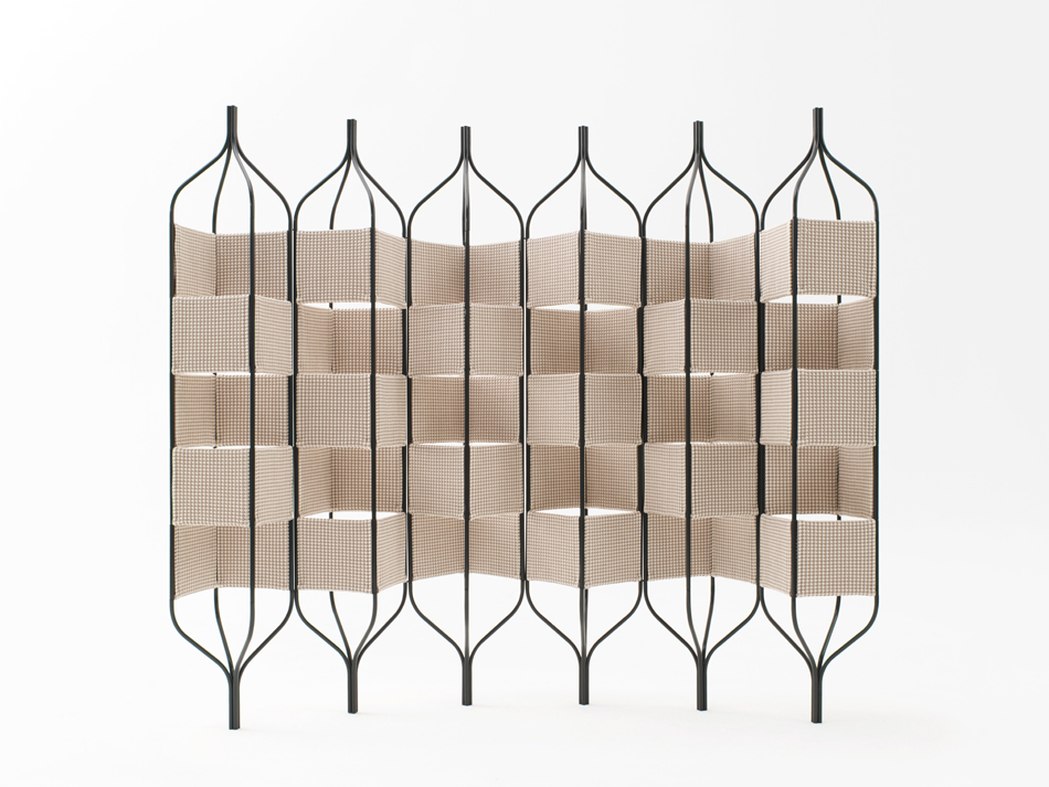 NICHETTO=NENDO trellis bandaged room divider