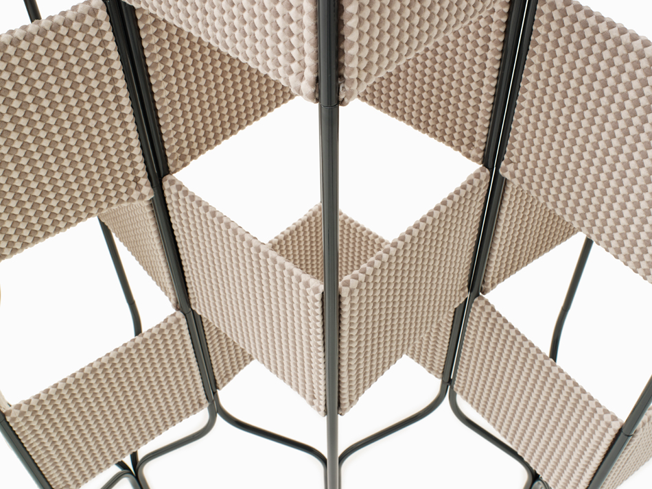 NICHETTO=NENDO trellis bandaged room divider detail