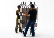 NICHETTO=NENDO trellis bandaged room divider innofa and vertigo metals NICHETTO=NENDO trellis bandaged room divider innofa and vertigo metals