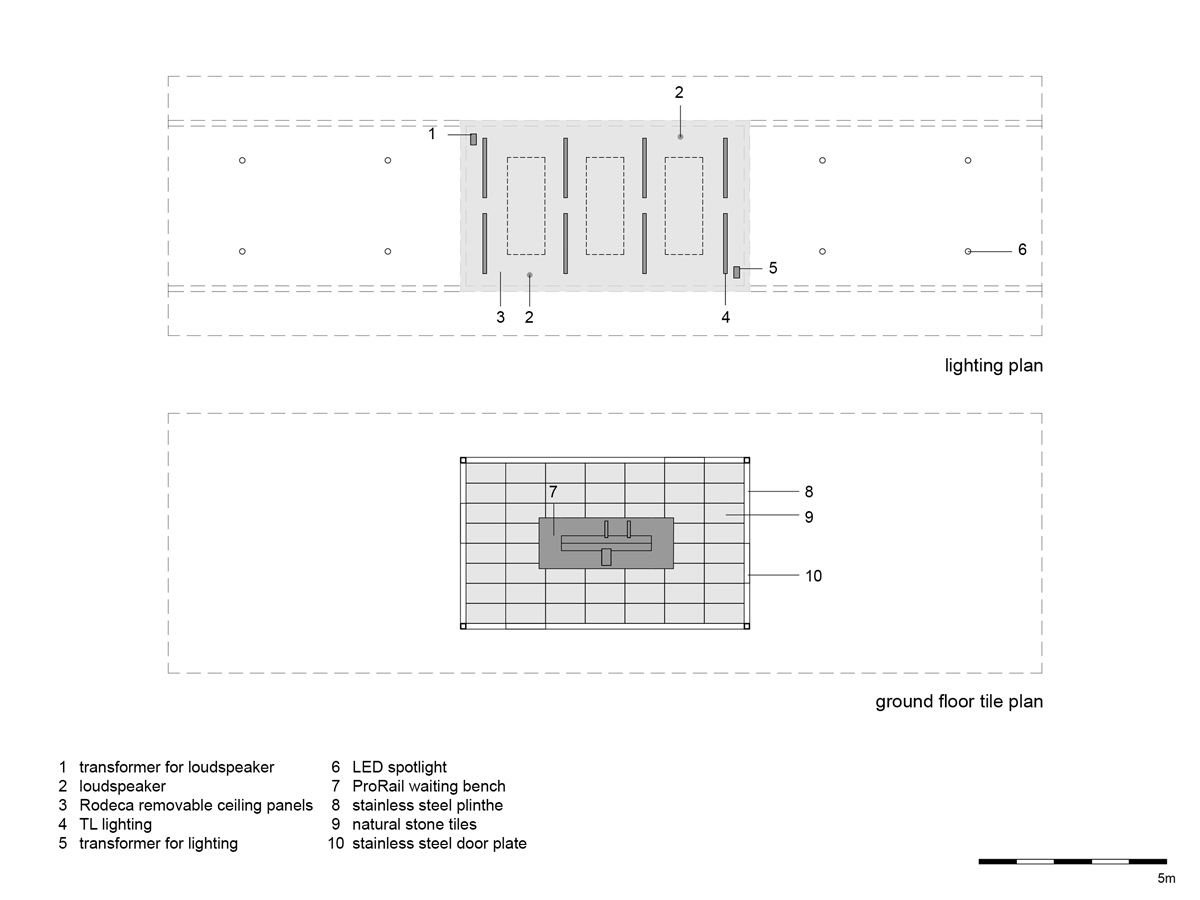 NL architects barneveld centrum train station waiting room designboom