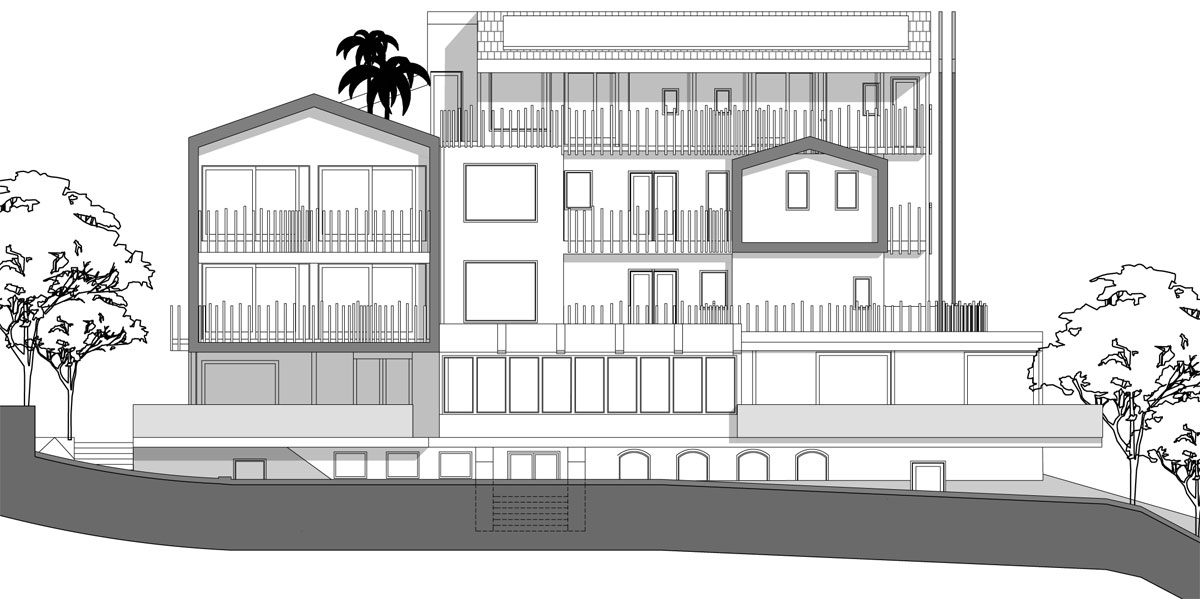 noa* network of architecture panorama hotel extension