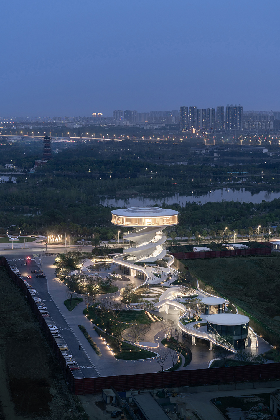 nordic office nanchang waves china designboom