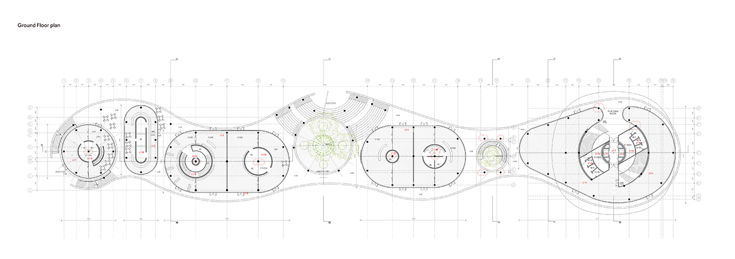 nordic office nanchang waves china designboom
