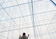 numen/for use installs inhabitable string sculpture inside inflatable bubble