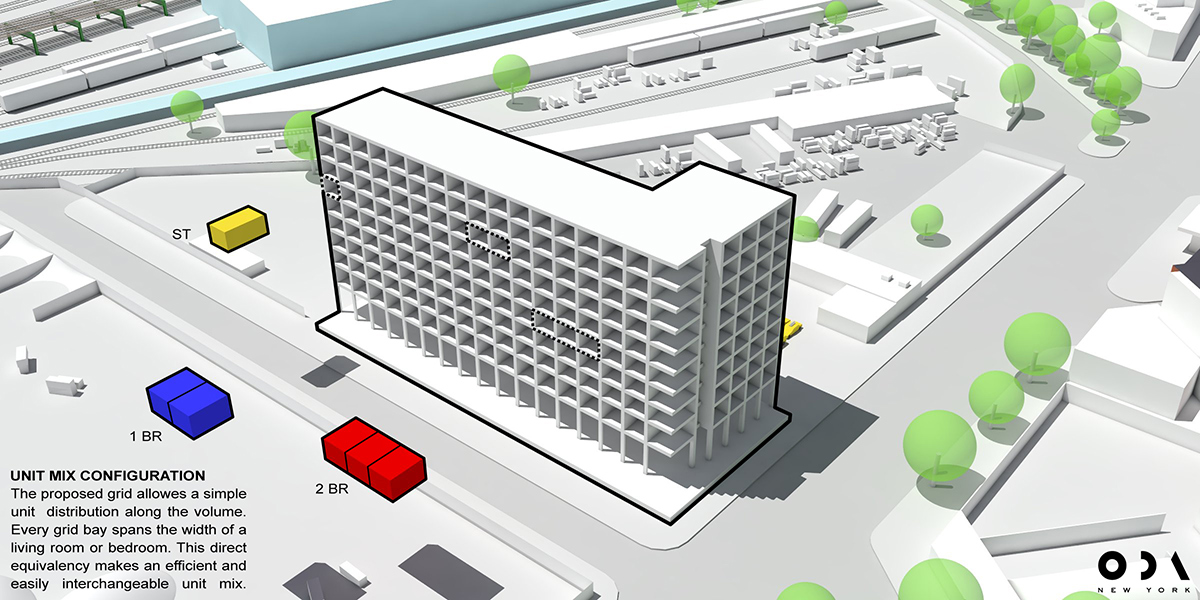 ODA new york 2222 jackson residences long island city queens designboom