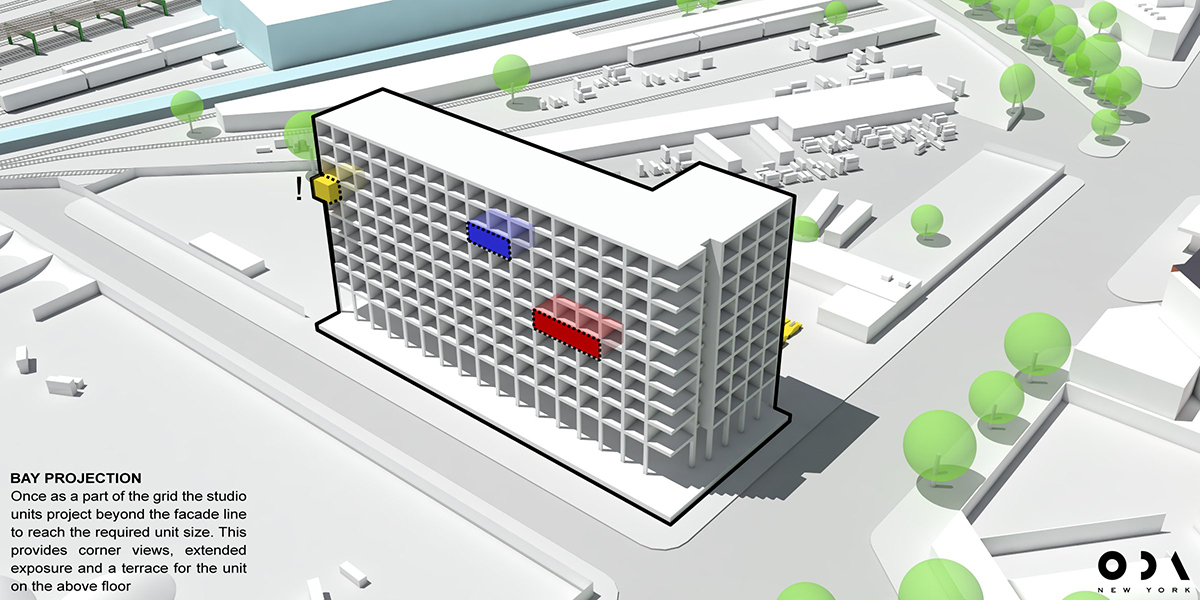 ODA new york 2222 jackson residences long island city queens designboom