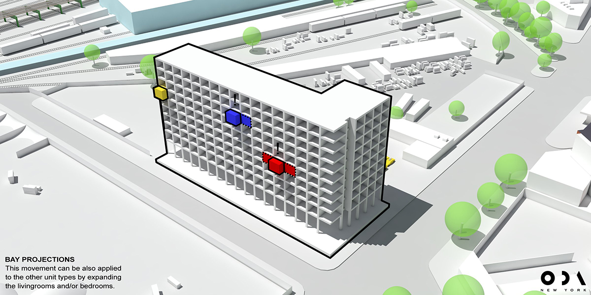 ODA new york 2222 jackson residences long island city queens designboom