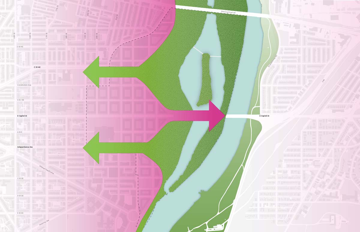 OMA rem koolhaas RFK stadium-armory campus masterplan concepts washington DC events designboom