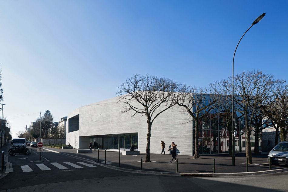 pascale guedot architecte mediatheque media library in bourg-la-reine designboom