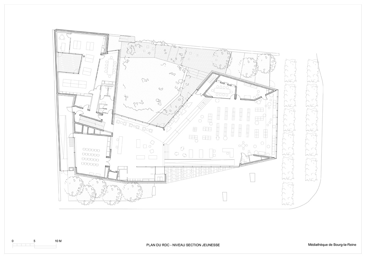 pascale guedot architecte mediatheque media library in bourg-la-reine designboom